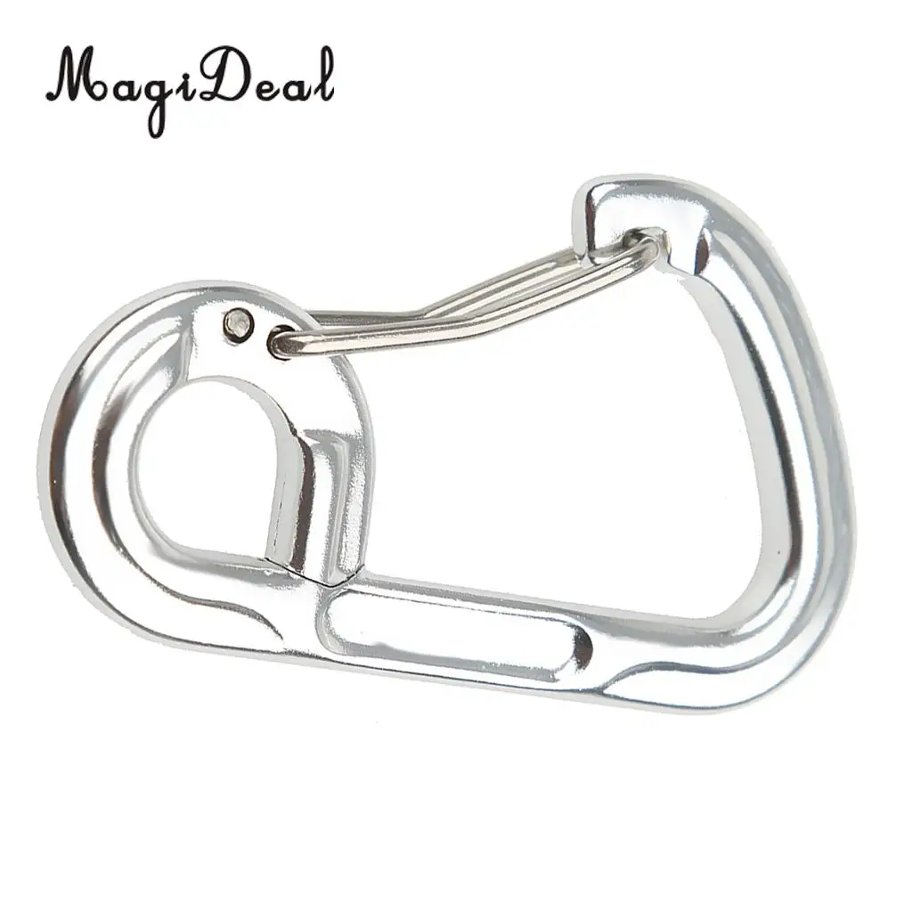 MagiDeal Portable Mini D-Shape Climbing Carabiner Buckle Snap Spring Clip Hook Key Chain for Outdoor Hiking Camping Supplies