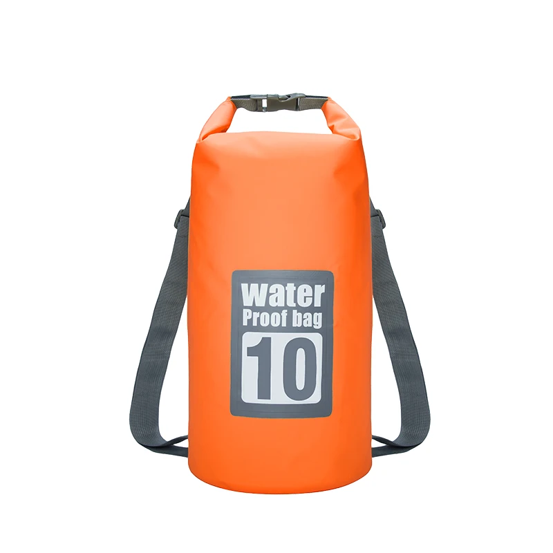 10L Orange 5L/10L/15L/20L Водонепроницаемый сухой мешок сумка для хранения сумка для плавания Каякинг каноэ Рыбалка двойные ремни - Цвет: 10L Orange