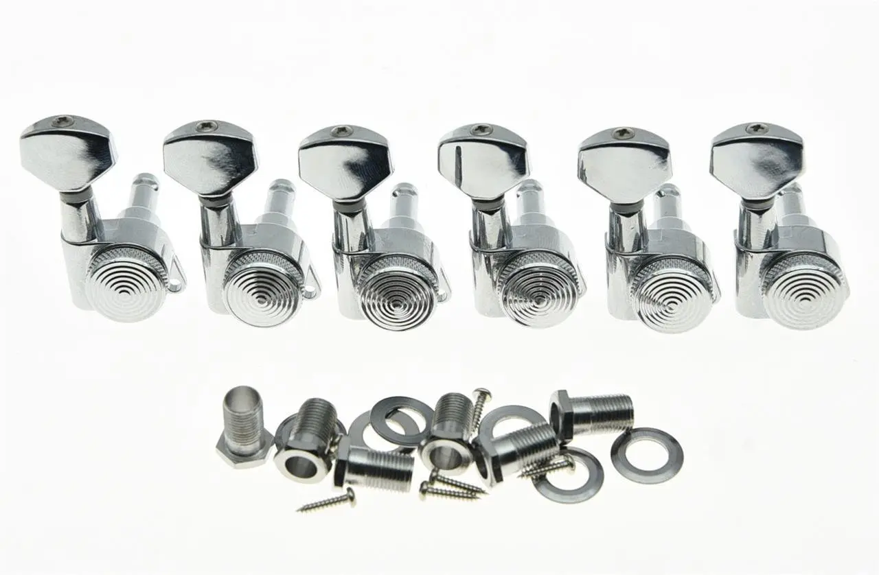 High quality Chrome Locking Guitar Tuners 6 Inline Tuning Keys Machine