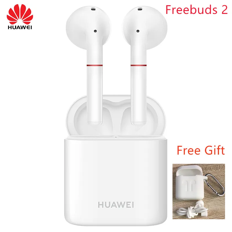 Оригинальные беспроводные наушники HUAWEI FreeBuds 2 Pro TWS Bluetooth 5,0 с микрофоном, музыкальная сенсорная Водонепроницаемая гарнитура с бесплатным подарком - Цвет: Freebuds 2