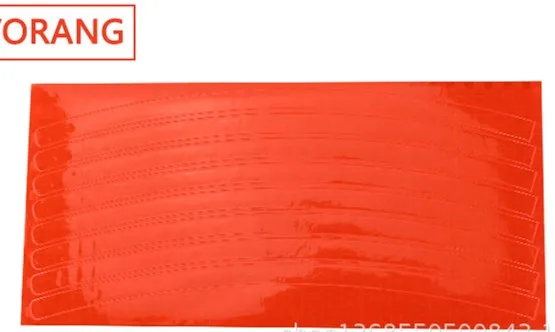 Светоотражающая наклейка s мотоцикл велосипед отражатель флуоресцентный MTB велосипед наклейка для велосипеда Велоспорт колесо наклейка на обод аксессуары для верховой езды - Color: Orange