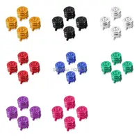 IVYUEEN для Playstation 4 PS4 PS3 контроллер алюминиевые пули действия кнопки мод для Dualshock 4 3 Золотой Синий Черный Серебряный Красный - изображение