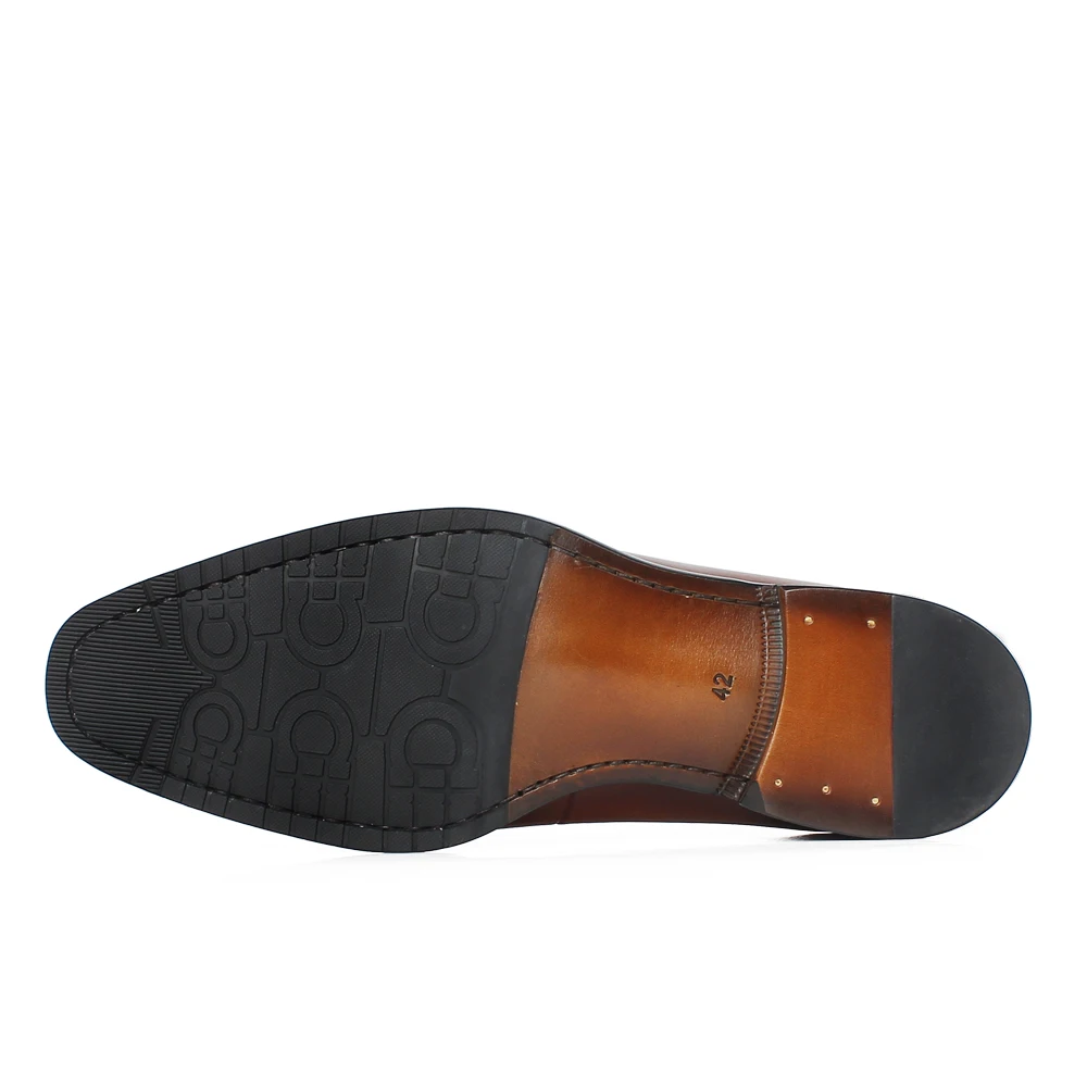 Sólidos Mocassins Vintage Masculino Hombre De Zapatos Dos Sapato Couro Verão Moda Vikeduo Escritório Genuíno Clássico Casamento Homens Do Brown Sapatos BqC6wAWtR