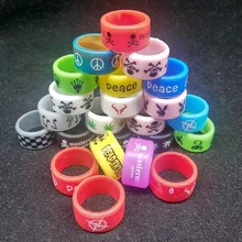 10pcs/lot rubber vape ring silicone ecig protective vape band for rda rta atomizer Non Slip electronic cigarette accessory