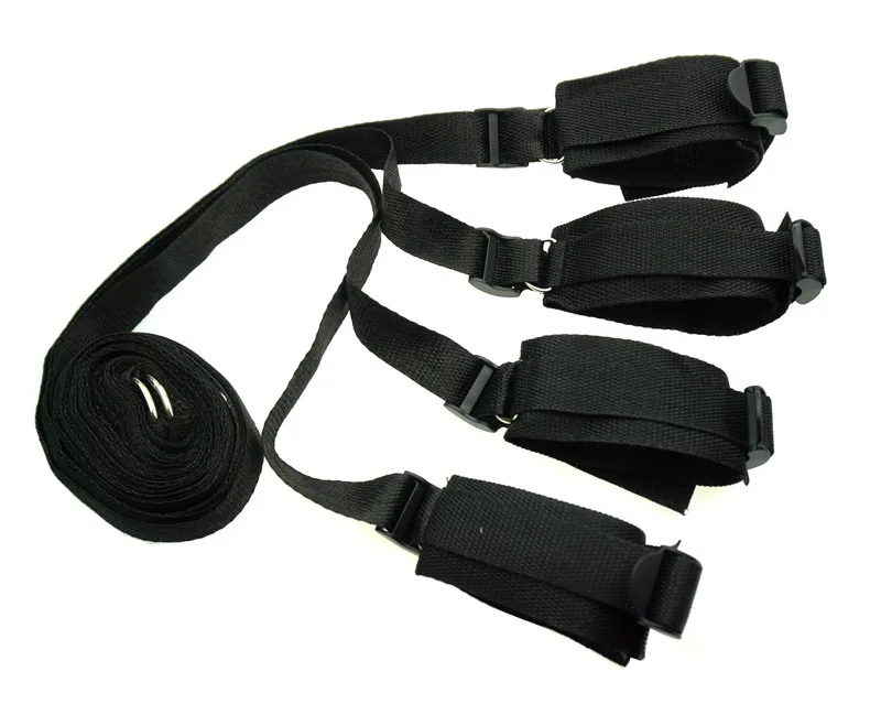 BDSM Sex handcuff Strap Leg Spreader adult fun porno bed Sex Furniture products for couples Female fantasy erotic slave women