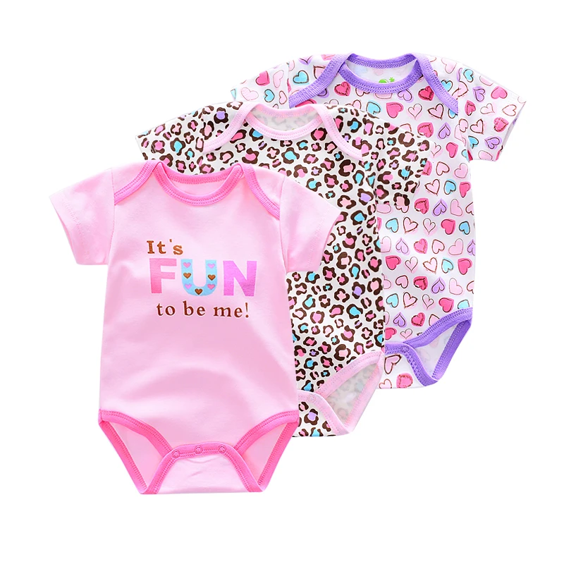 animal Summer Baby Bodysuits Short Sleeve baby Newborn cotton infant Baby girls boys Jumpsuit Newborn Clothes 6pcs/lot