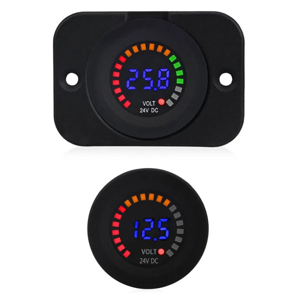 Waterproof Volt Meter Voltage Meter Scale Gauge Battery Tester for