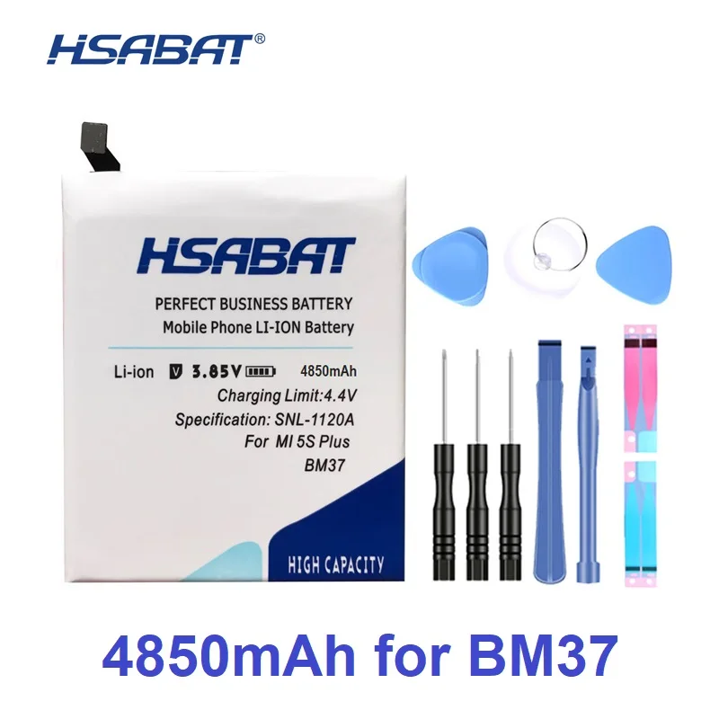 

HSABAT BM37 4850mAh Battery for Xiaomi 5S plus Mi5s Plus