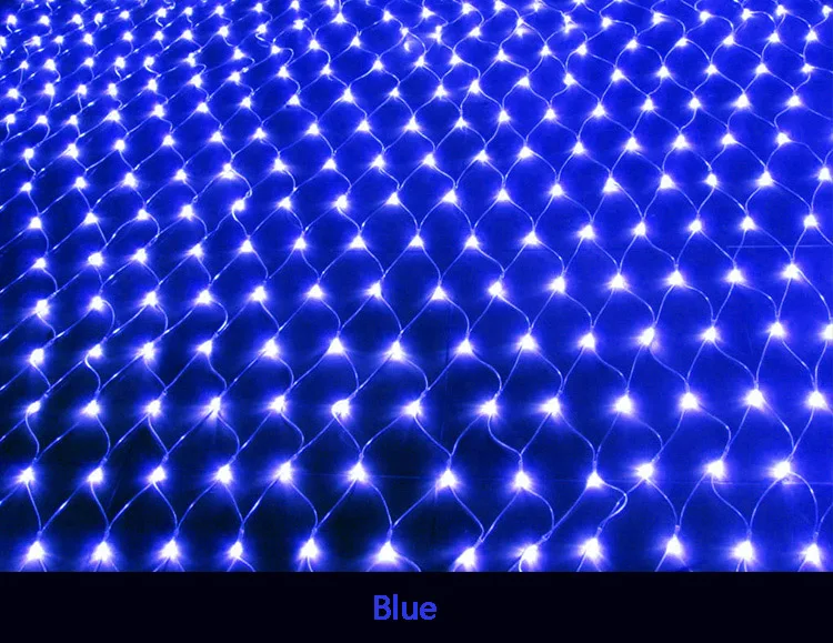 Junjue led net luzes 220 v decoração