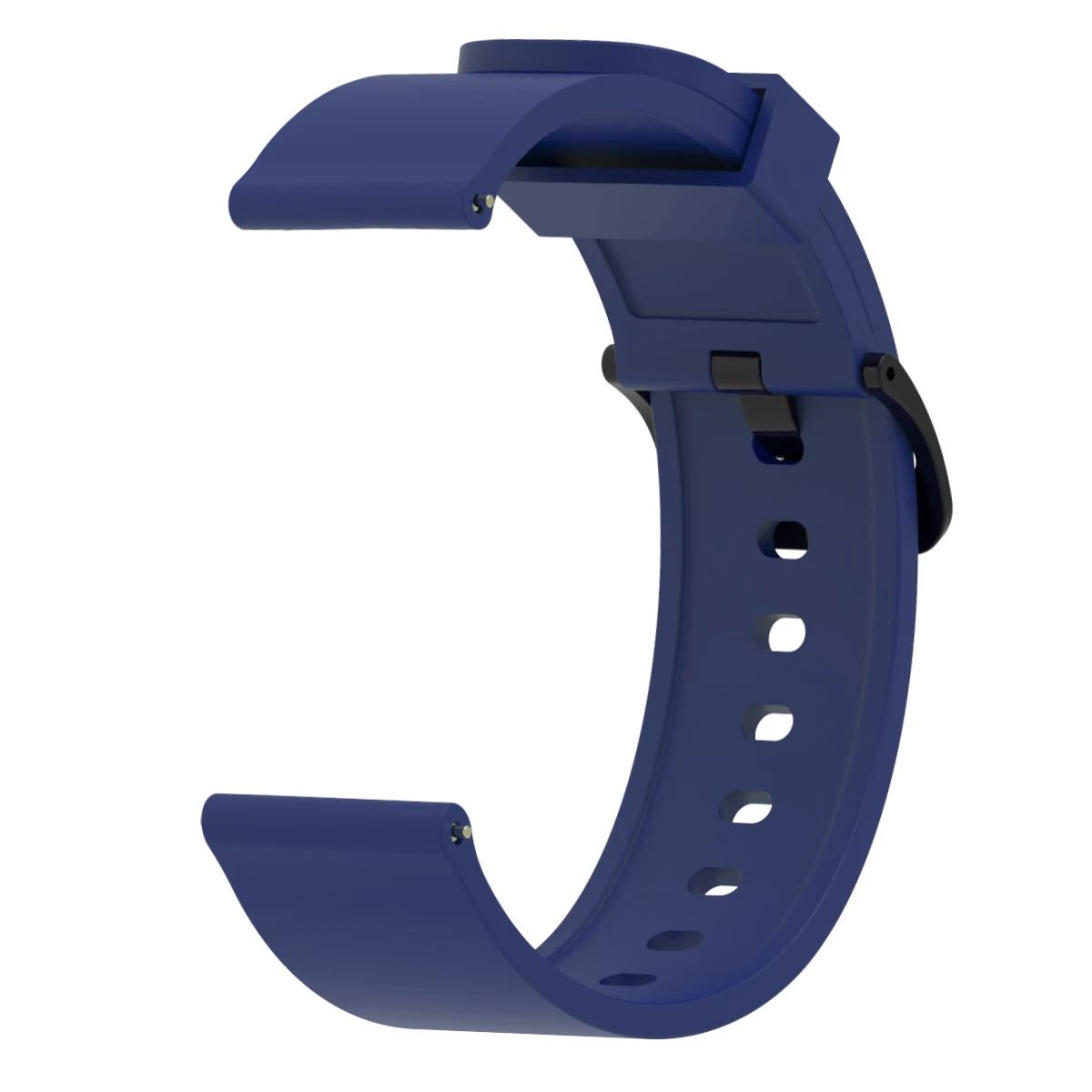 Яркие силиконовые часы ремешок для Xiaomi Huami Amazfit Bip Смарт часы замена спортивный браслет ремешок 20 мм - Цвет: Темно-синий
