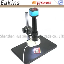 21MP HDMI HD USB цифровой промышленный видео цифровой электронный микроскоп камера комплект+ большая подставка+ 300X C-MOUNT объектив+ 56 светодиодный светильник