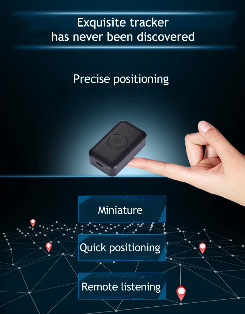 Guaranteed 100% 4 band car GPS tracker real time tracking free shipping 1