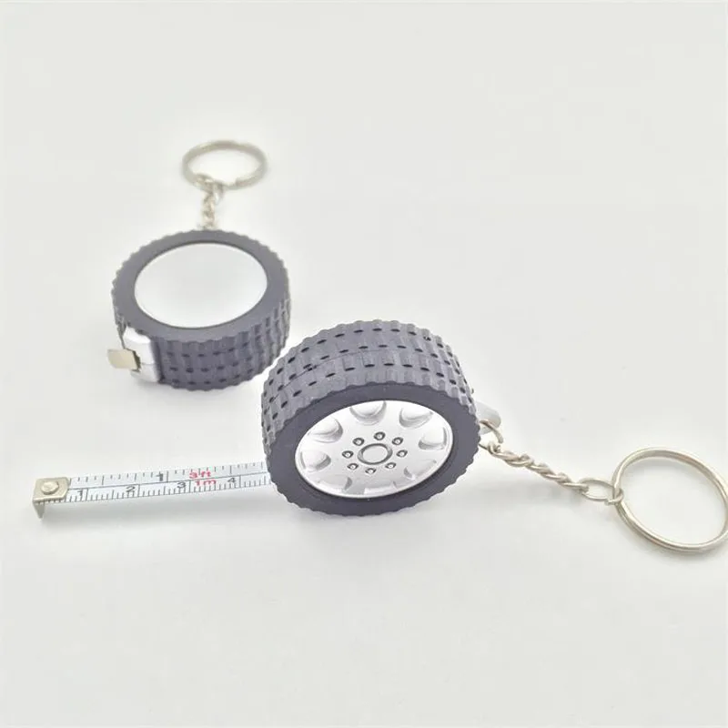 Creative Tire Design Tape Ruler 1M Mini Retractabke Measure Tape