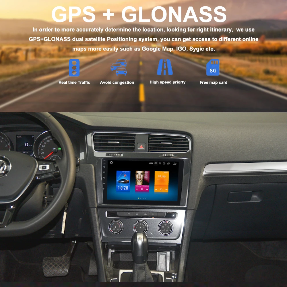 Perfect Car Radio GPS Android 8.0 for VW Tiguan Atlas Polo Jetta Golf Navigation 2018 9" IPS Screen Auto stereo BT WIFI USB AUX MP4 RDS 2