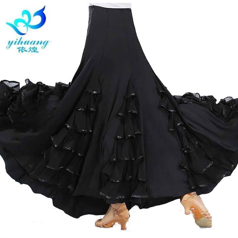 Large Swing Ballroom Dance Skirt Square Dancing Long Skirts Modern Social Dance Skirt Stage Dancewear Latin Waltz Dance Skirt Large Swing Ballroom Dance Skirt Square Dancing Long Skirts Modern Social Dance Skirt Stage Dancewear Latin Waltz Dance Skirt
