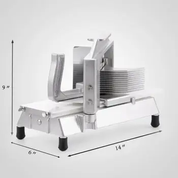 

3/16''Tomato Slicer Cutting Machine Durable Aluminum Frame Commercial Grade