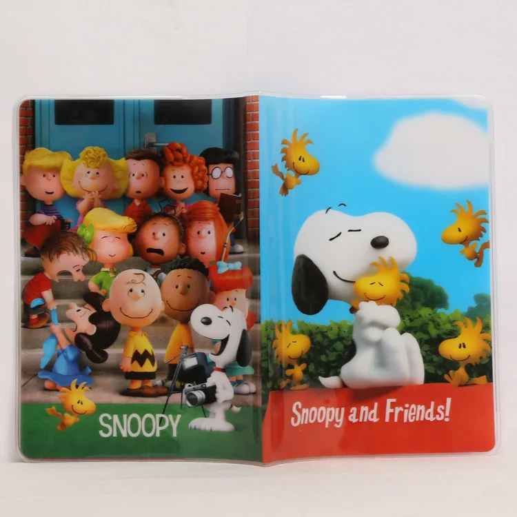 Мультяшный стиль 2D Держатель для паспорта Обложка на паспорт ПВХ чехол