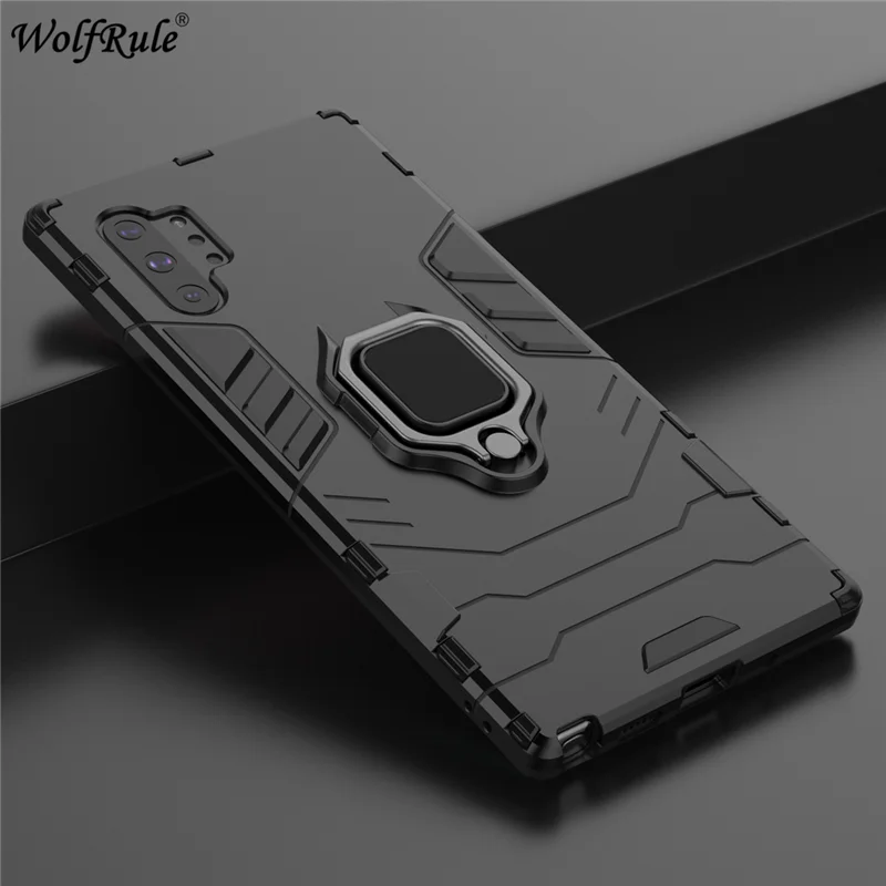 Della Cassa Magnetica Per Samsung Galaxy Note 10 Più Il Caso Durevole Anello Di Metallo Del Basamento Della Copertura Per Samsung Nota 10 Più Il Caso 