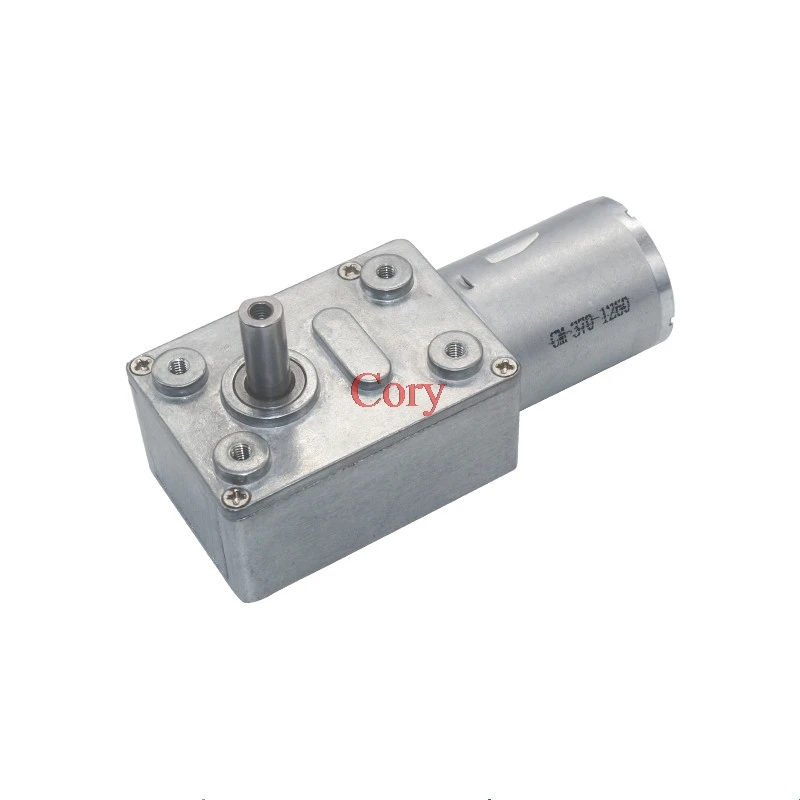 6V DC JGY370 Reversible High Torque Square Reduction Turbo Worm Geared Motor