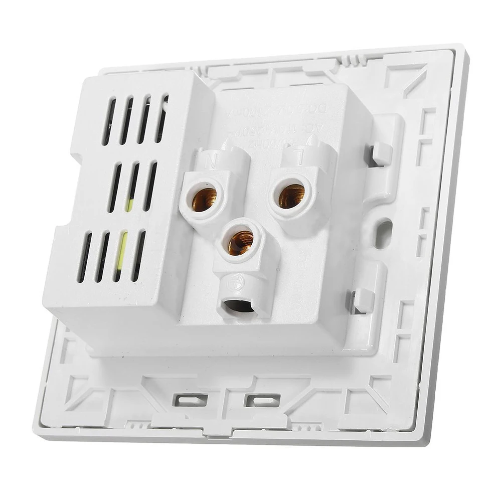 

FUNN-2.1A Dual USB Wall Charger Socket Adapter Universial Power Outlet Panel wite Switch