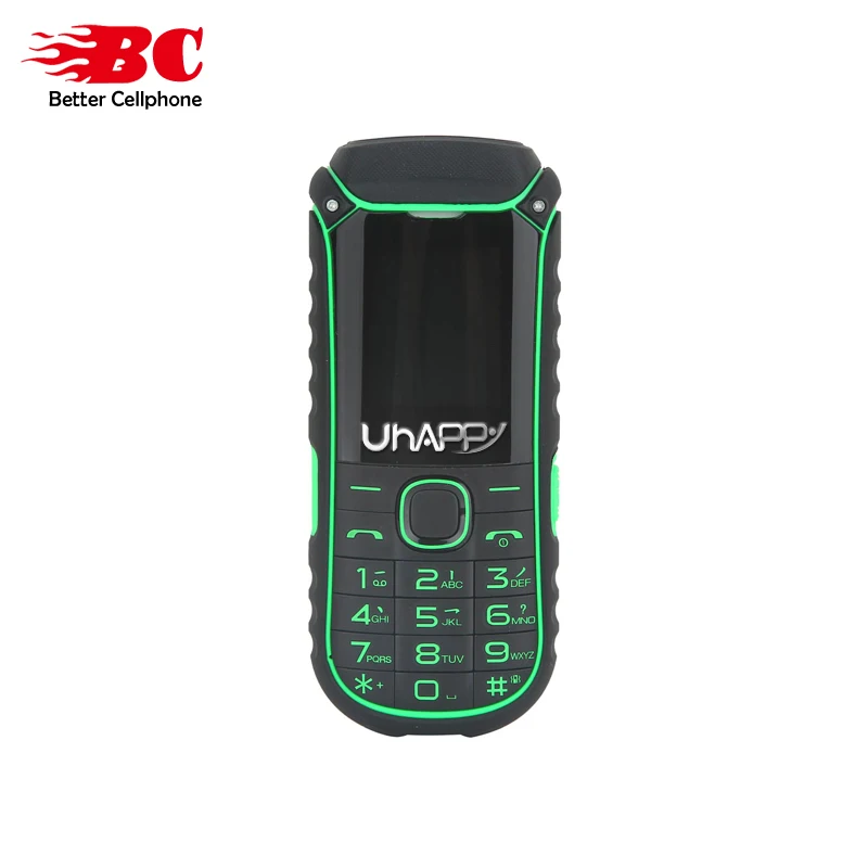 New UHAPPY A5000 Russian Keyboard Flashlight Dual Sim Card 2G GSM 4400mAh Big Battery Long Standby