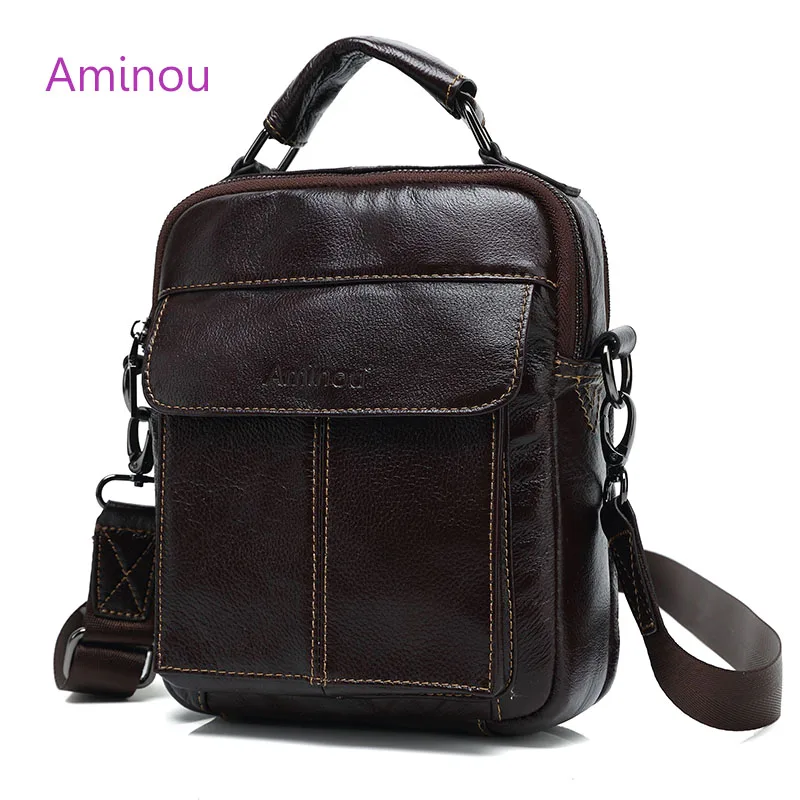 Sac Vintage En Cuir Marron - Multi-poches, Qualité Haute - Occasion
