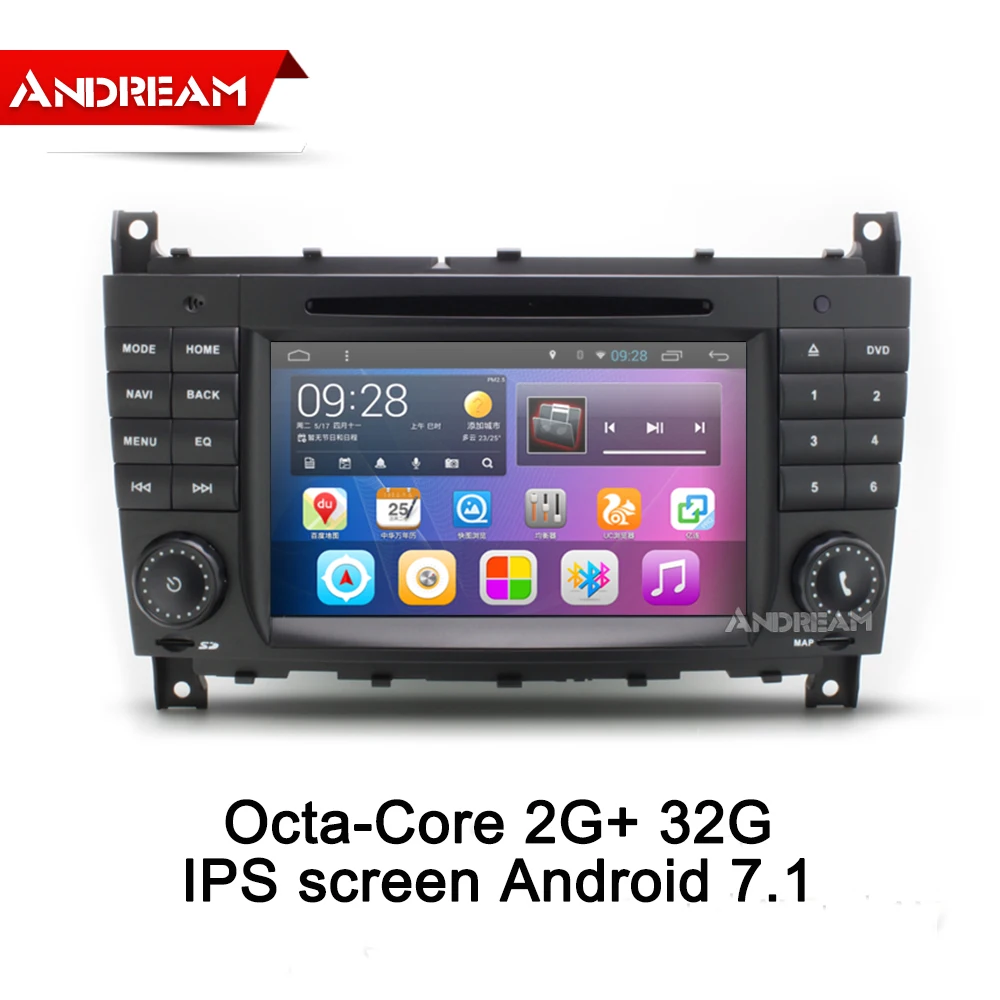 Quad-Core 2 Din 7 дюймов Android 1 Автомобильный DVD плеер для Mercedes