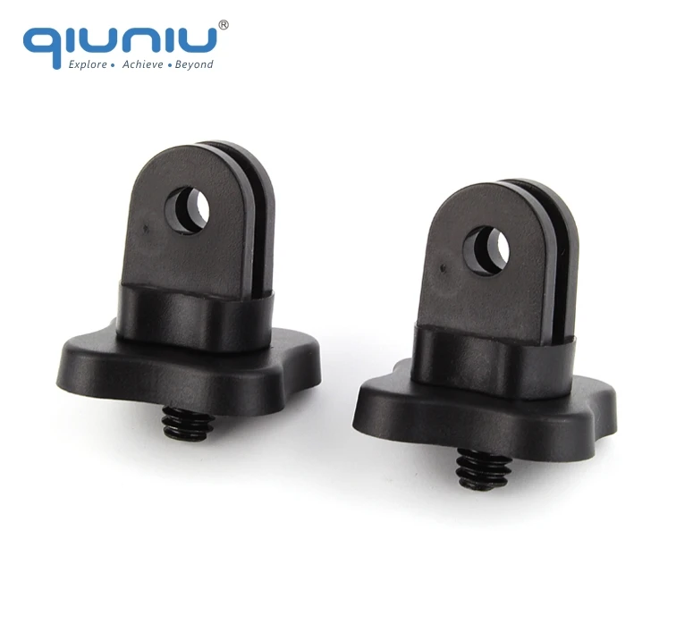 

QIUNIU 2pcs Mini Tripod Convert Mount Monopod Adapter with 1/4 inch Screw Thread for GoPro Hero 6 5 4 3+ for Xiaomi Yi Camera