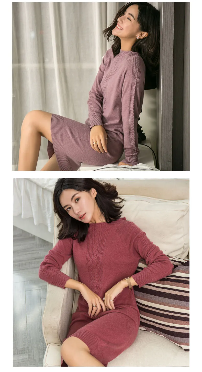 Чистый кашемировый вязаный женский свитер, 5 цветов, длинный стильный пуловер, женские свитера, высококачественные Джемперы, женский шерстяной топ