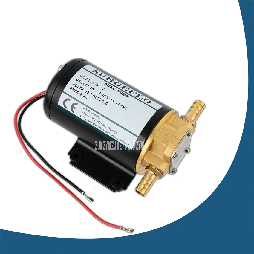 FP 12 12V Gear Pump Small Portable Oil Pump Power Diesel Oil Transfer