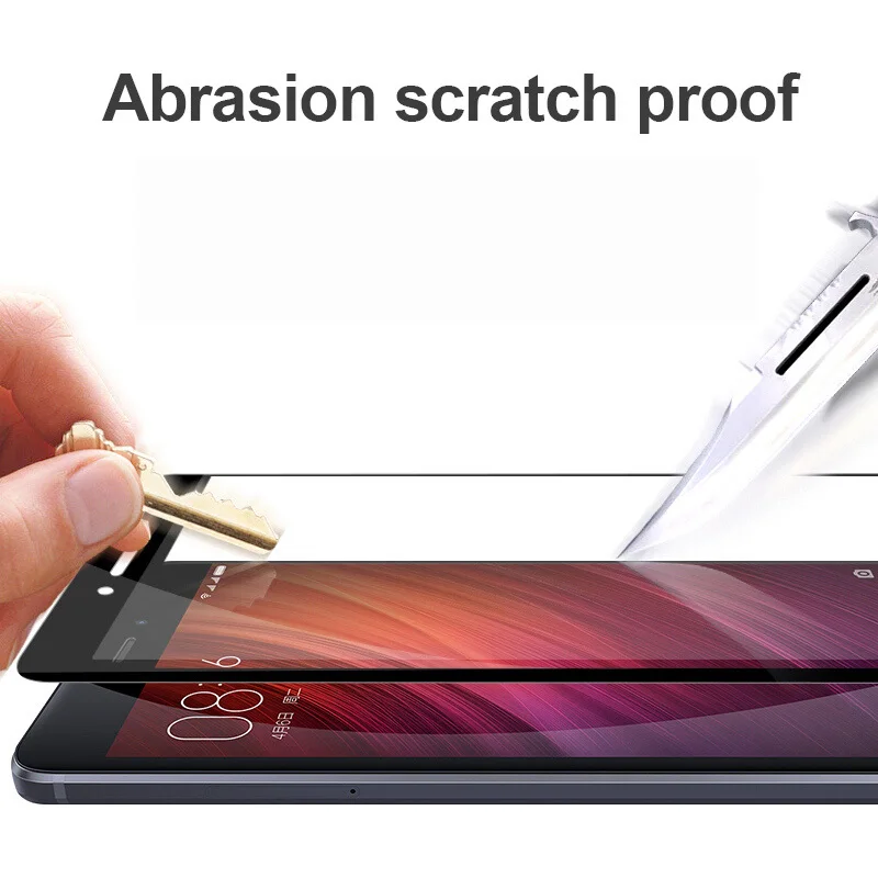 TOMKAS Glass For Xiaomi Redmi 4 32G Screen Protector Scratch Proof Full Cover For Xiomi Redmi 4 16G 4X 4A 5A Tempered glass (16)
