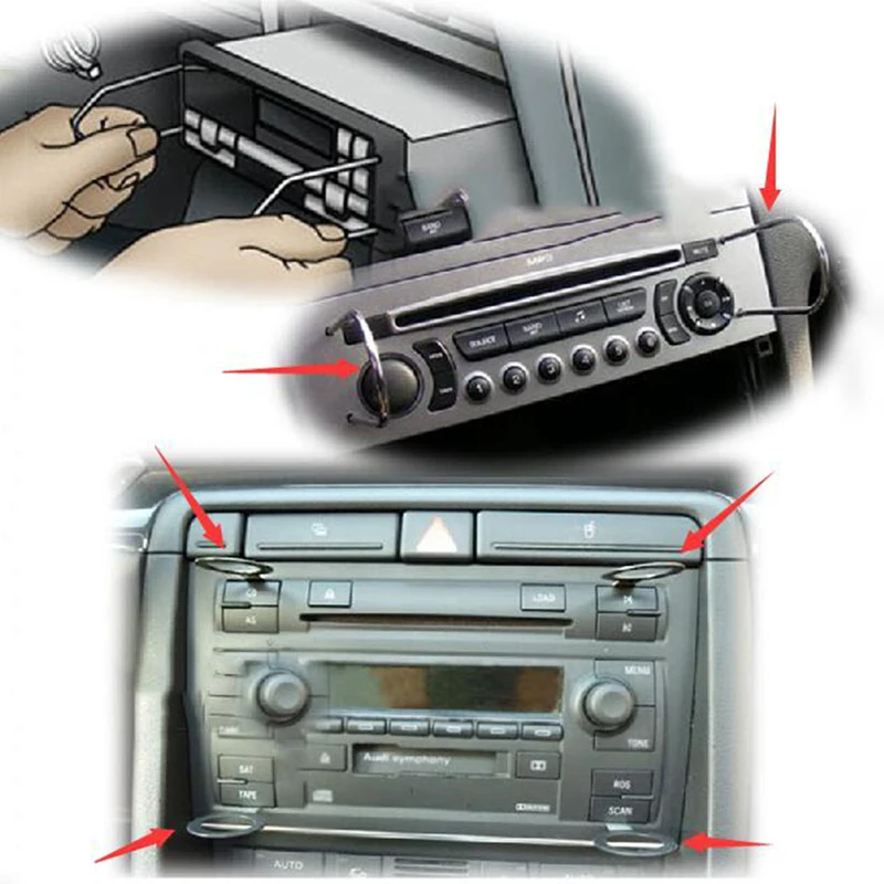 20 sets of car audio interiors maintenance beauty door disassembly noise repair pantograph audio DVD extractor DN149 (3)