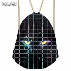 Twoheartsgirl 3D животное рисунок шнурок Сумки конфеты сумка рюкзак Комплект Карман Drawstring сумка для хранения Mochila 41*34 см