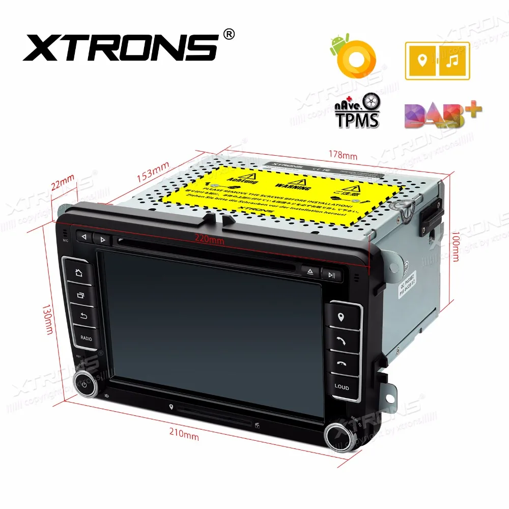 XTRONS 7 ''радио автомобильный dvd плеер на основе Android gps для Skoda сиденья VW Volkswagen Bora