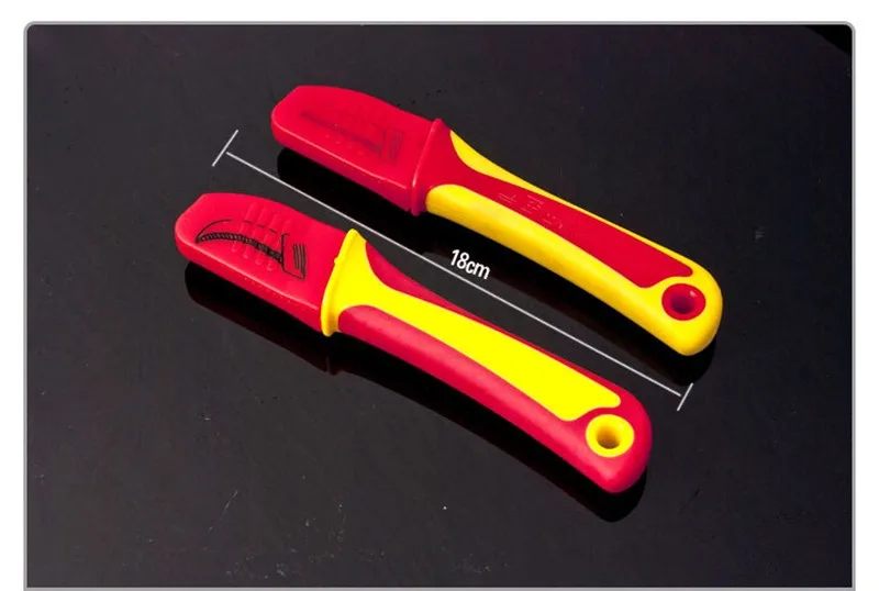 Mainpoint 1 шт. Электрик нож straight edge отрезной инструмент ремонт инструмента с фиксированной крюк нож для homeuse, пластиковая Ручка