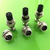 1set GX12 2/3/4/5/6/7 Pin Male + Female 12mm L88-93 Wire Circular Panel Connector Aviation Socket Plug with Plastic Cap Lid ► Photo 3/4