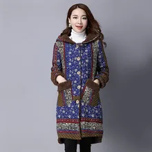 Autumn New Arrival Women s Winter Jacket Solid Hooded Collar Thicken Fleece Slim Long Plus Size