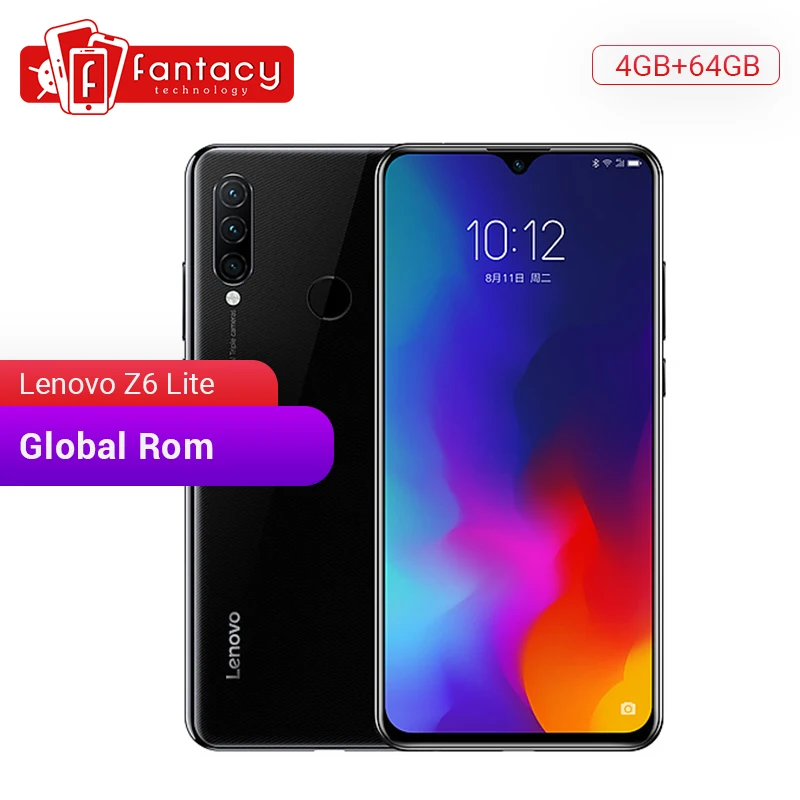  Global ROM Lenovo Z6 Lite 6GB 64GB Snapdragon 710 Octa Core Smartphone 6.3 Inch Screen Triple Camer
