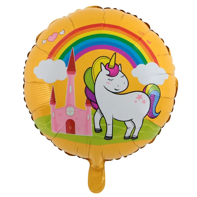 1 шт фольгированный шар 100*97 см розовый маленький конь гелиевые воздушные шарики, детские игрушки С Днем Рождения Вечеринка животное Единорог вечерние декоративный элемент - Цвет: 18inch 1pc