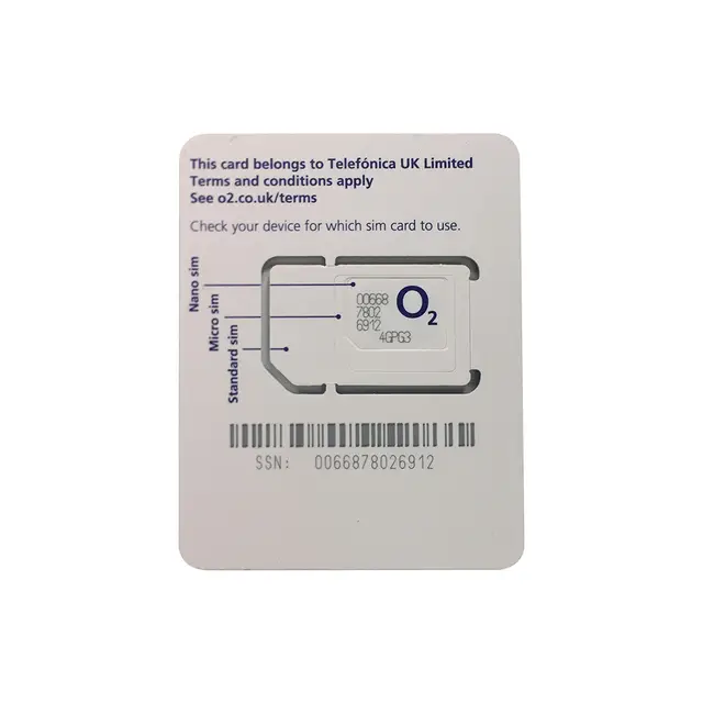 Mewfi O2 Europe Travel Sim Card 30 Days 8gb High Speed 4g Data