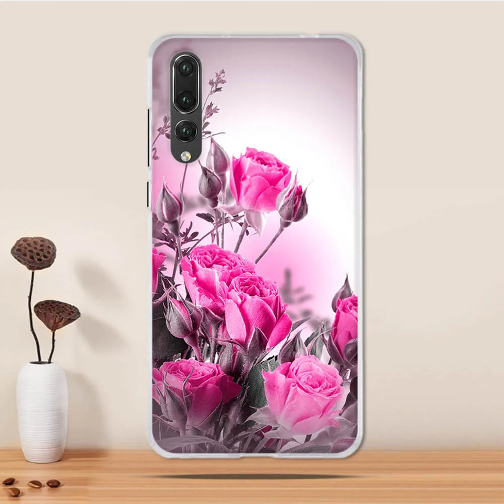 Чехол для телефона Huawei P20 Pro мягкий силиконовый чехол накладка с милым котом Plus