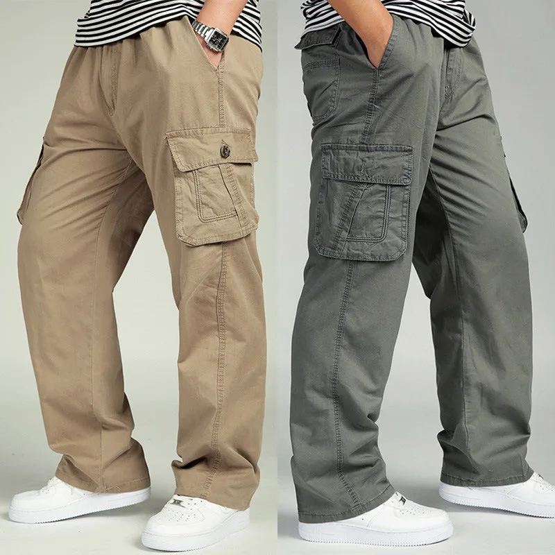 

Men's sweatpants plus fat extra large loose straight trousers overalls