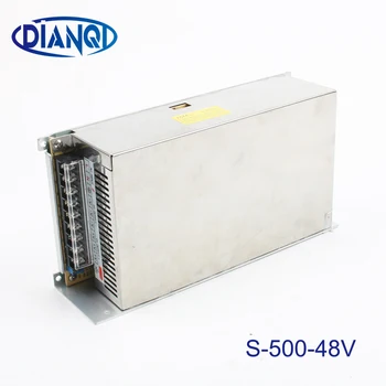 

led power supply switch 500W 48v 8.3A ac dc converter input 220v or 110V variable dc voltage regulator led driver S-500-48