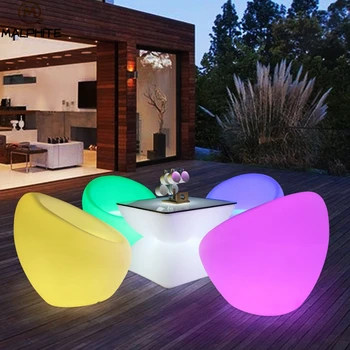 

P61 LED Night Light Outdoor Party seat bar Nightlight lamp luminaire Remote control colour Industrial Decor Lighting fixtures