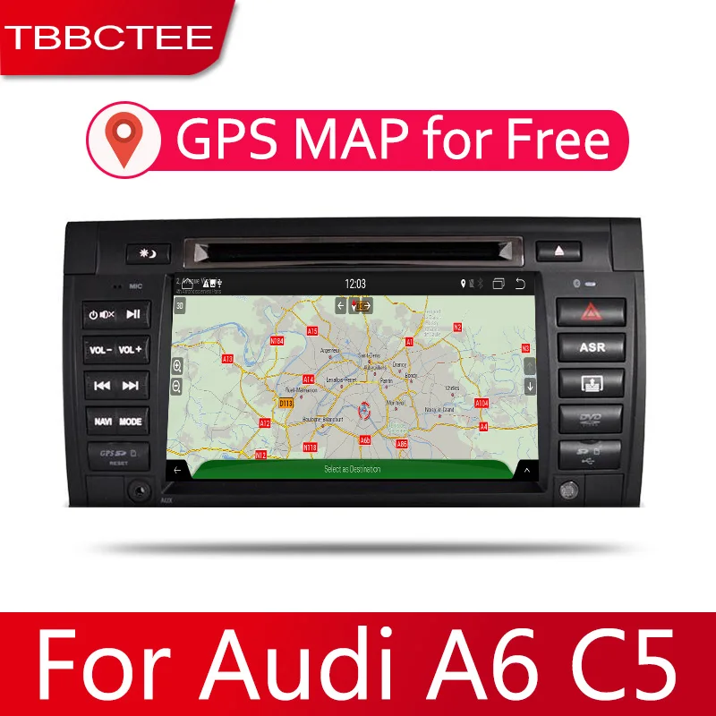 Top 2din Car multimedia Android Autoradio Car Radio GPS player For Audi A6 C5 1997~2006 Bluetooth WiFi Mirror link Navi DVD 2