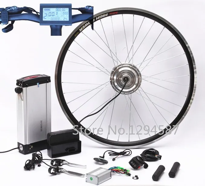 Sale Electric bicycle motor kit 36v 250w for electric bike kit with 36v 10ah lithium battery  + double-deck rear rack 0