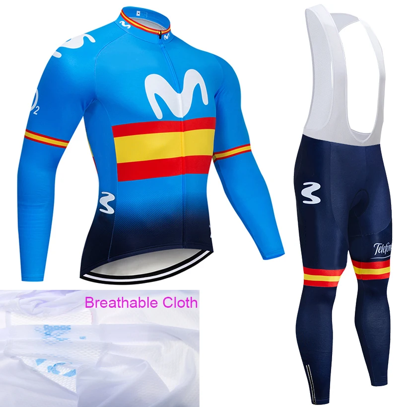 

2019 TEAM M Long Sleeve Cycling JERSEY Bike Pants set mens 20D pads Ropa Ciclismo Brathable Cycling wear Maillot Culotte