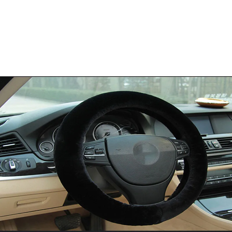 Non-slip Авто Стайлинг крышка рулевого колеса для Toyota Corolla Avensis RAV4 Yaris Auris Hilux Prius verso MG 3 ZR Buick - Название цвета: black