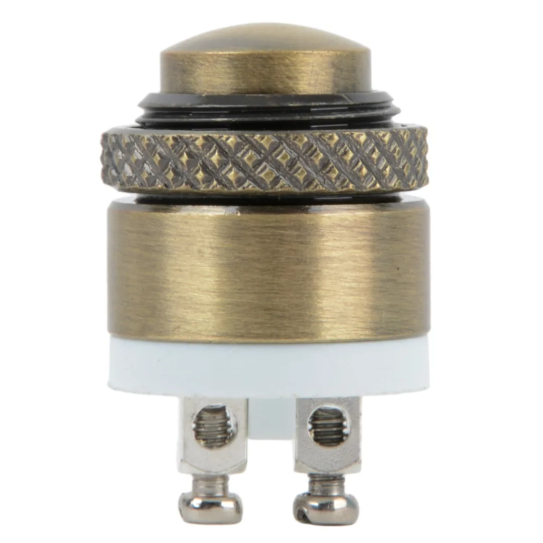 16mm Momentary Brass Metal Waterproof Push Button Door Bell Switch 2A/DC 36V 