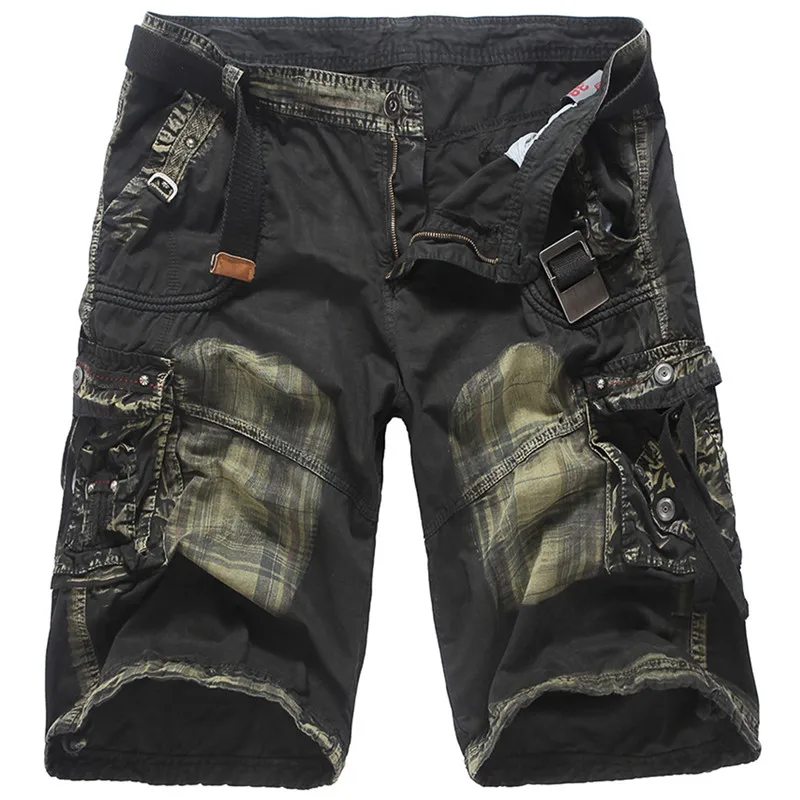 

Mens Military Cargo Shorts Brand New Army Camouflage Shorts Multi-Pockets Men Cotton Loose Work Casual Baggy Short Pants No Belt